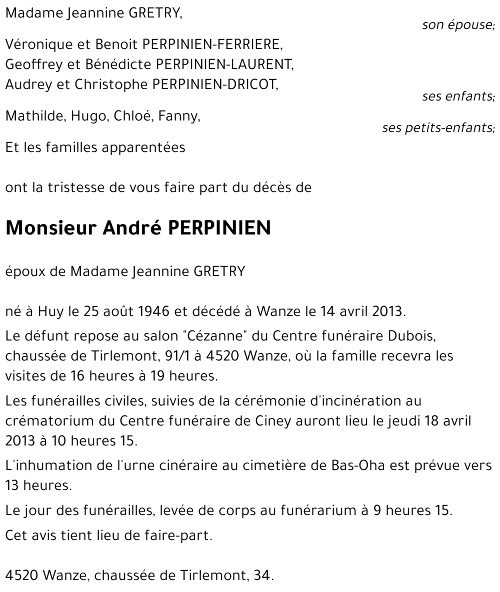 André PERPINIEN