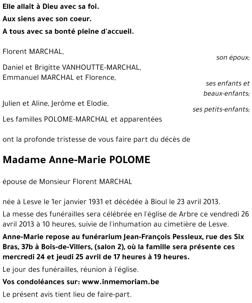 Anne-Marie POLOME