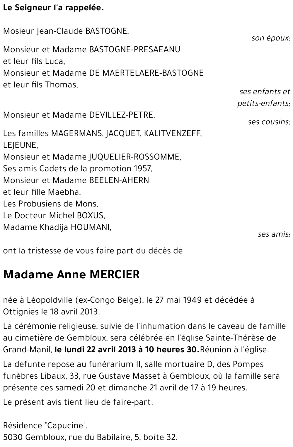 Anne MERCIER