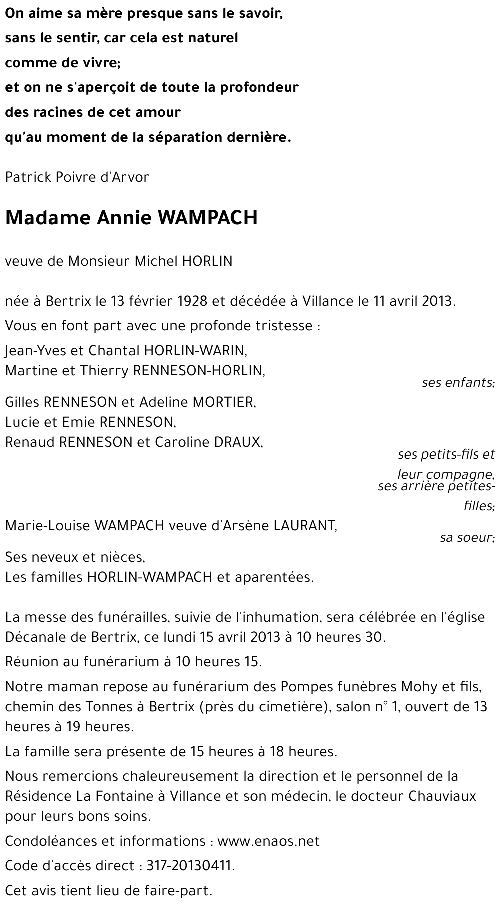 Annie WAMPACH