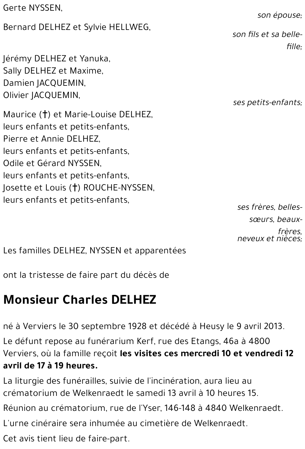 Charles DELHEZ