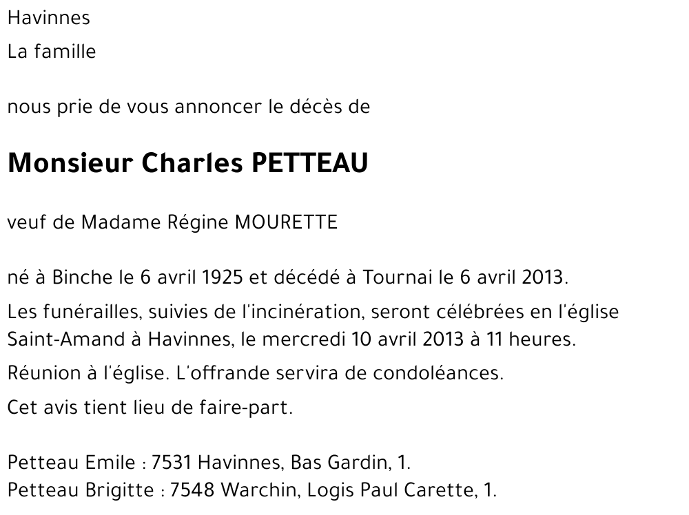 Charles PETTEAU