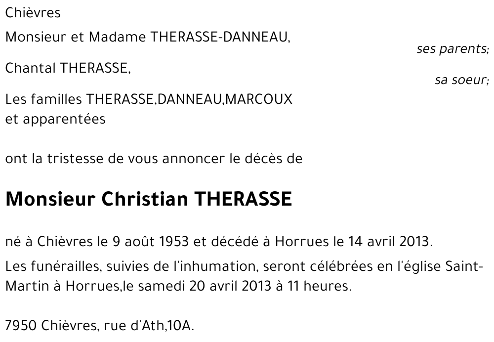 Christian THERASSE