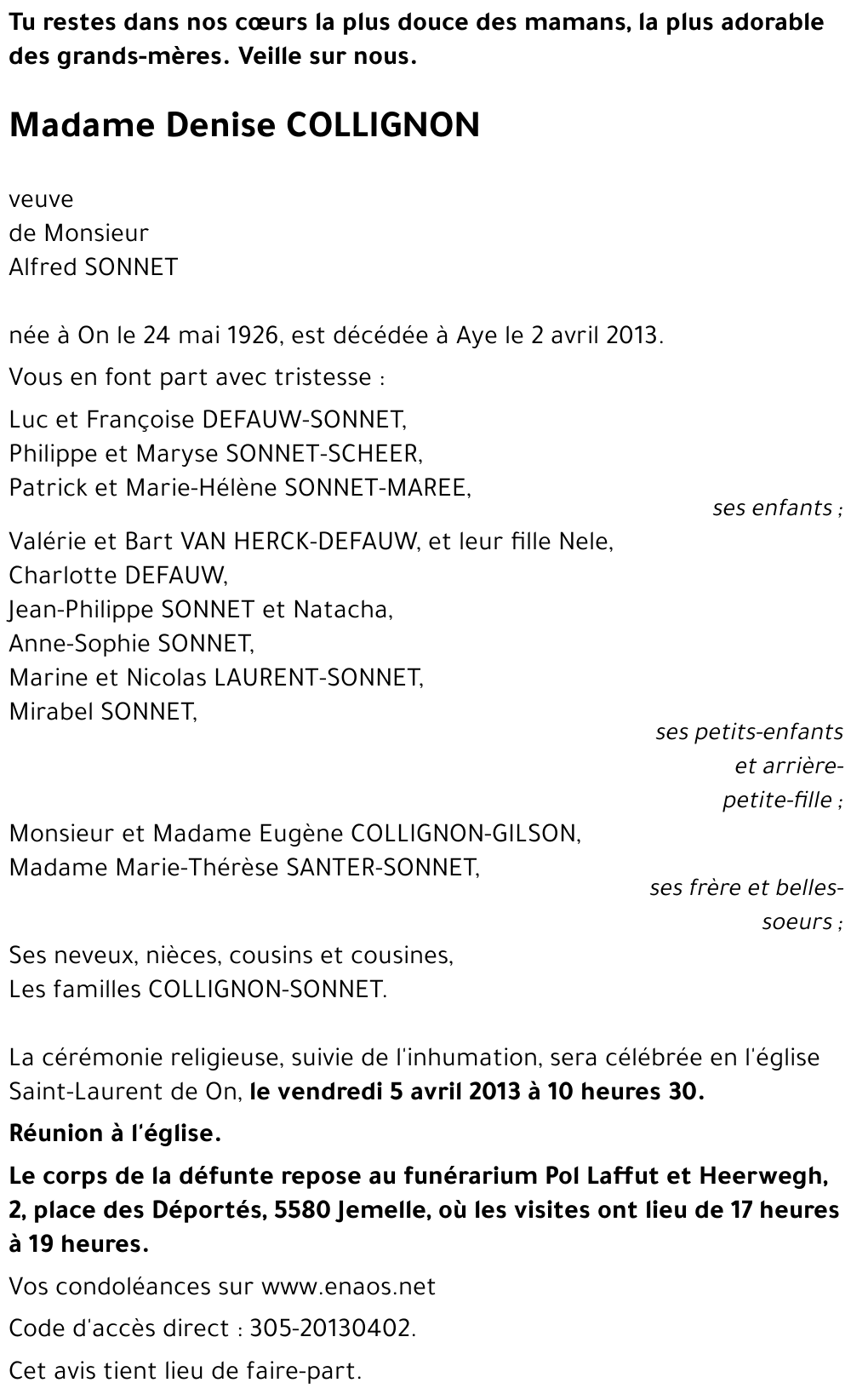 Denise COLLIGNON
