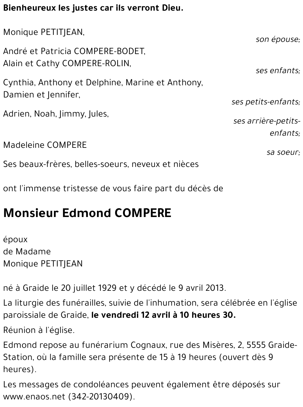 Edmond COMPERE