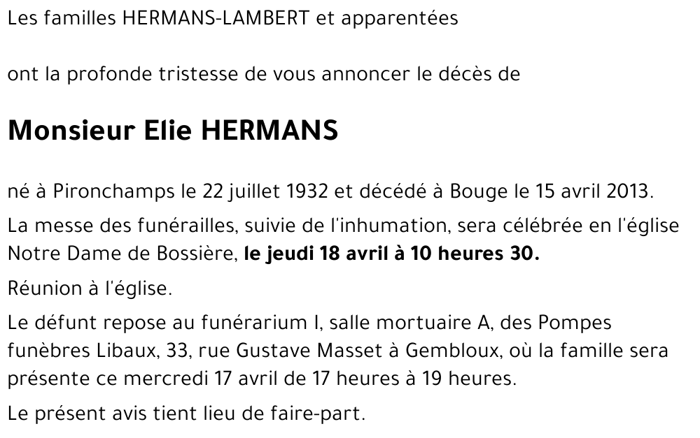 Elie HERMANS