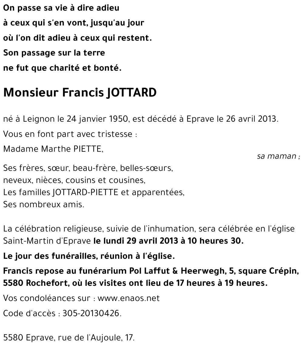 Francis JOTTARD