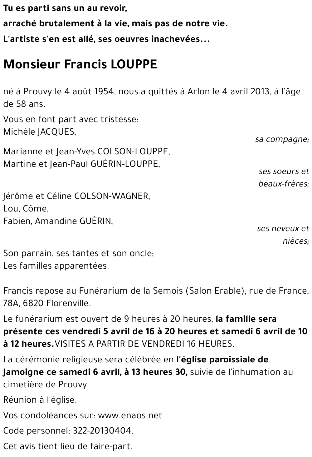 Francis LOUPPE