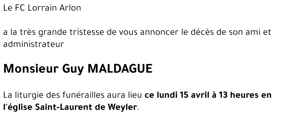Guy MALDAGUE