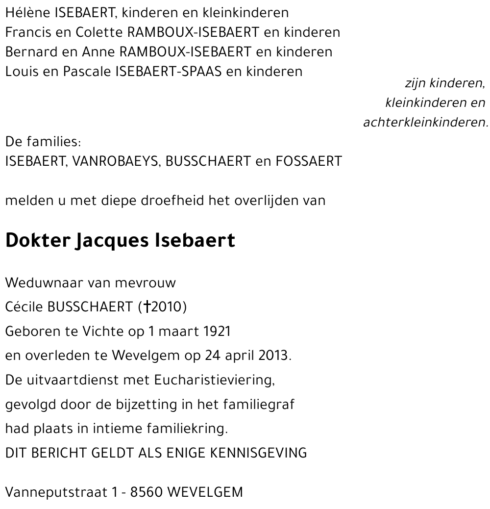 Jacques Isebaert