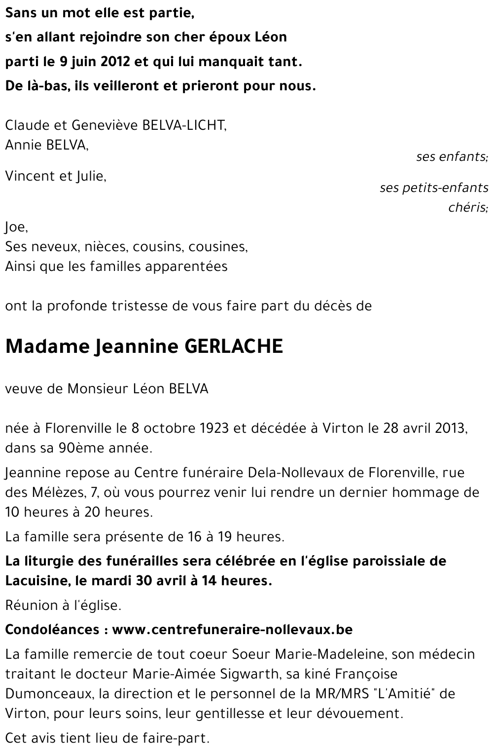 Jeannine GERLACHE