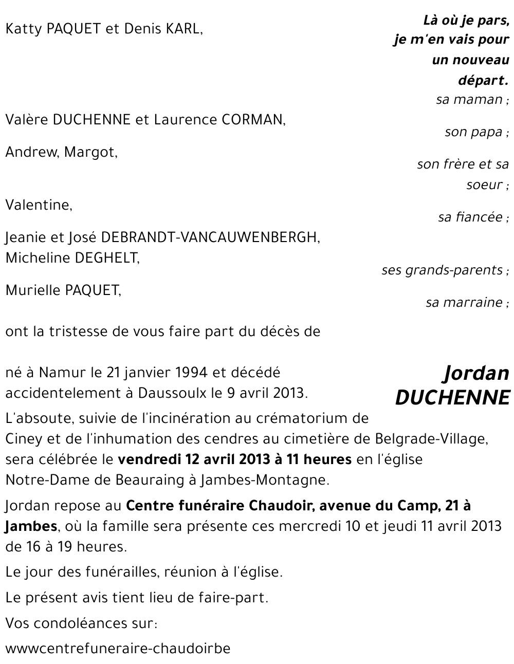 Jordan DUCHENNE