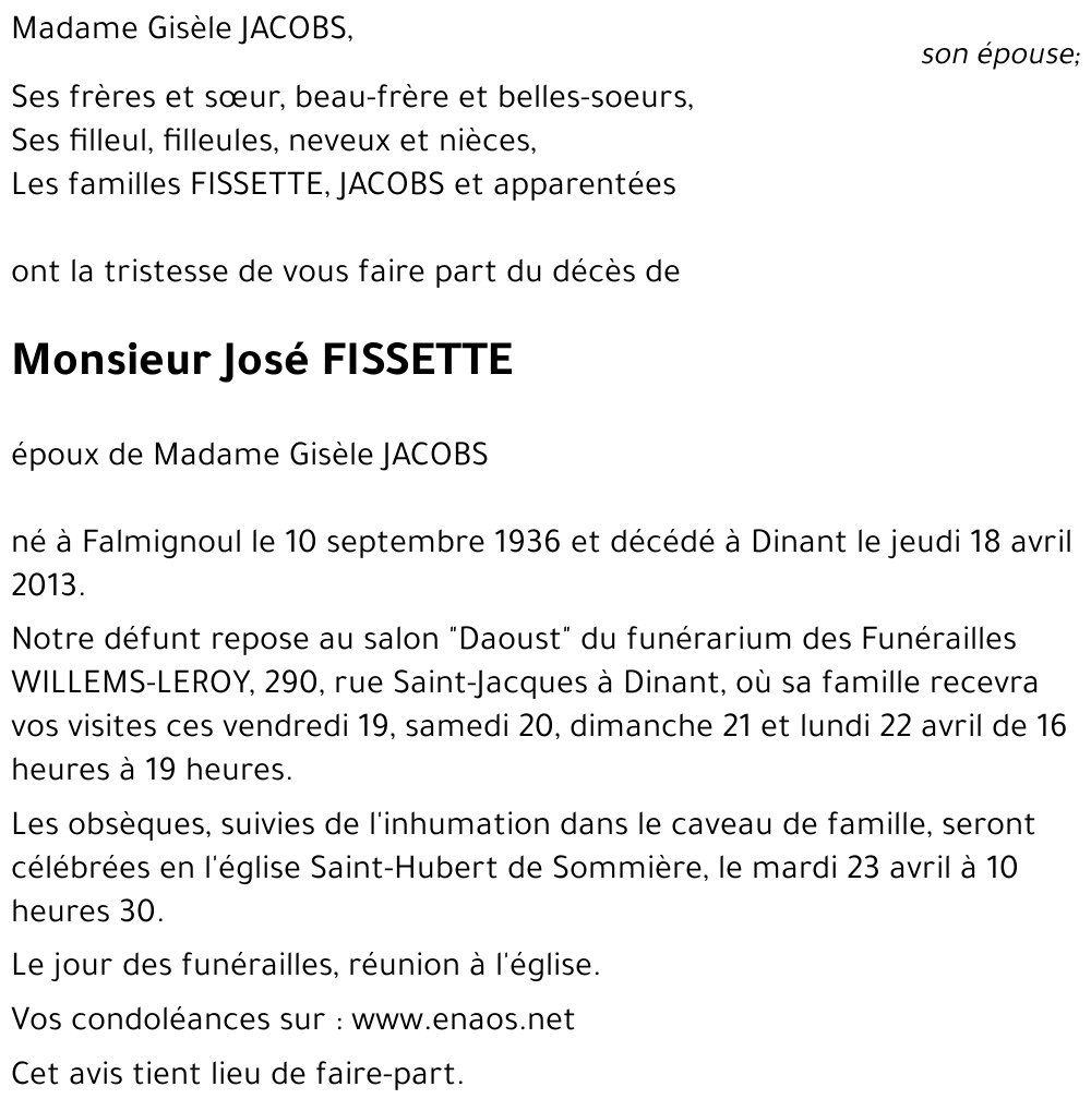 José FISSETTE