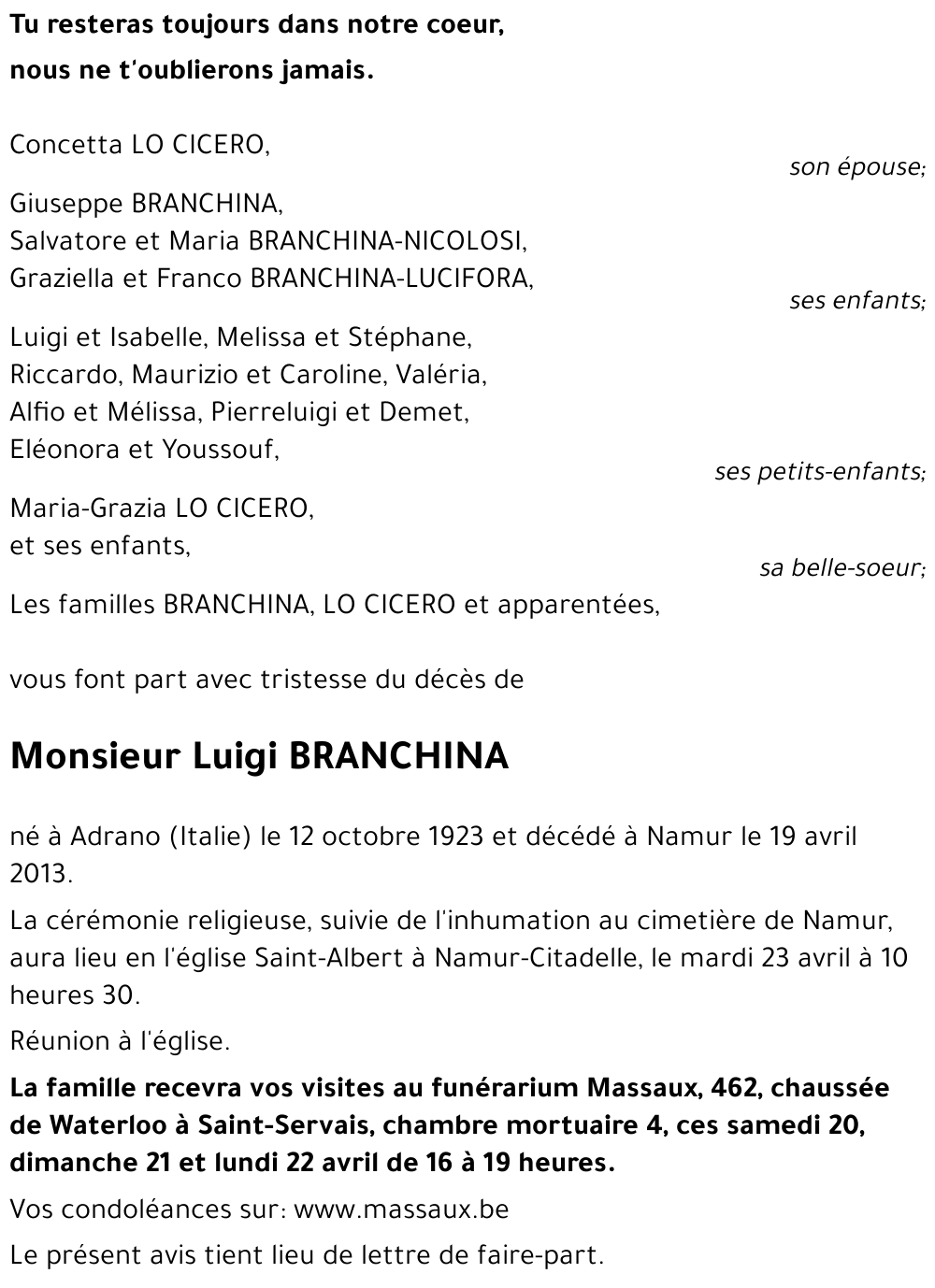 Luigi BRANCHINA