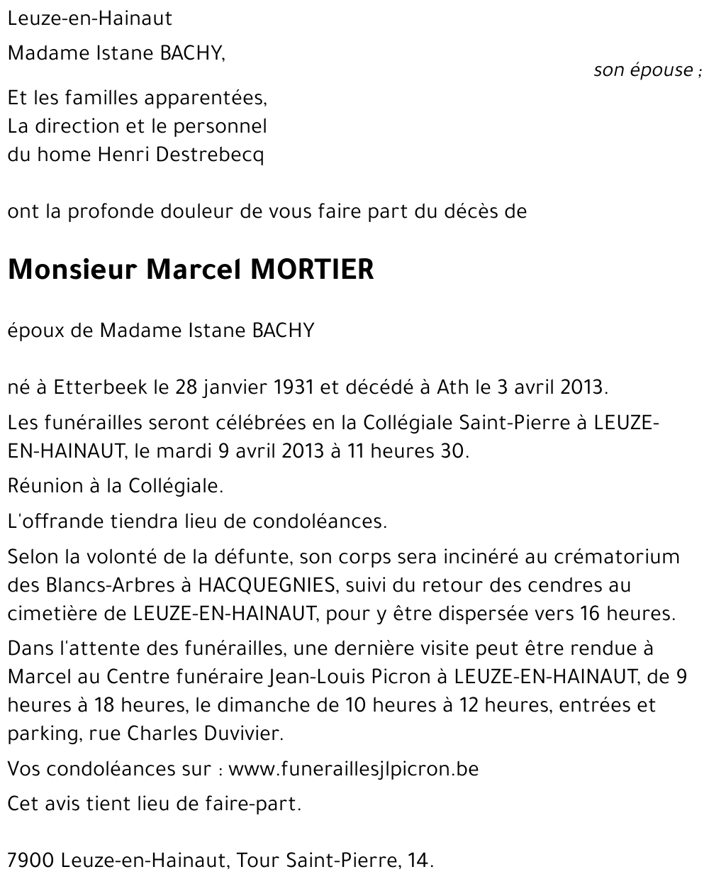 Marcel MORTIER