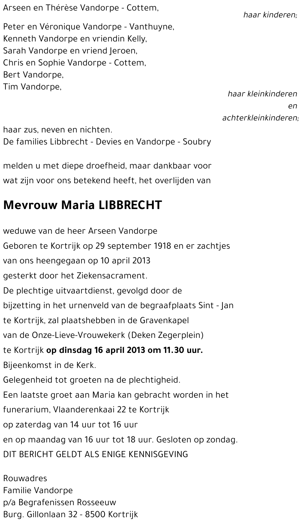 Maria LIBBRECHT