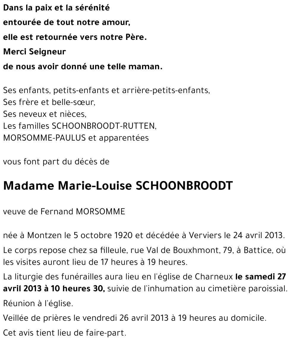 Marie-Louise Schoonbroodt