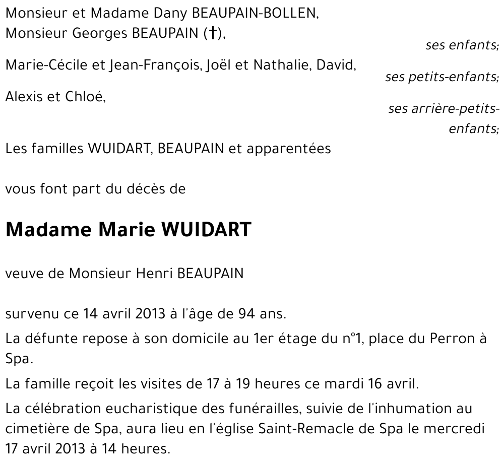 Marie Wuidart