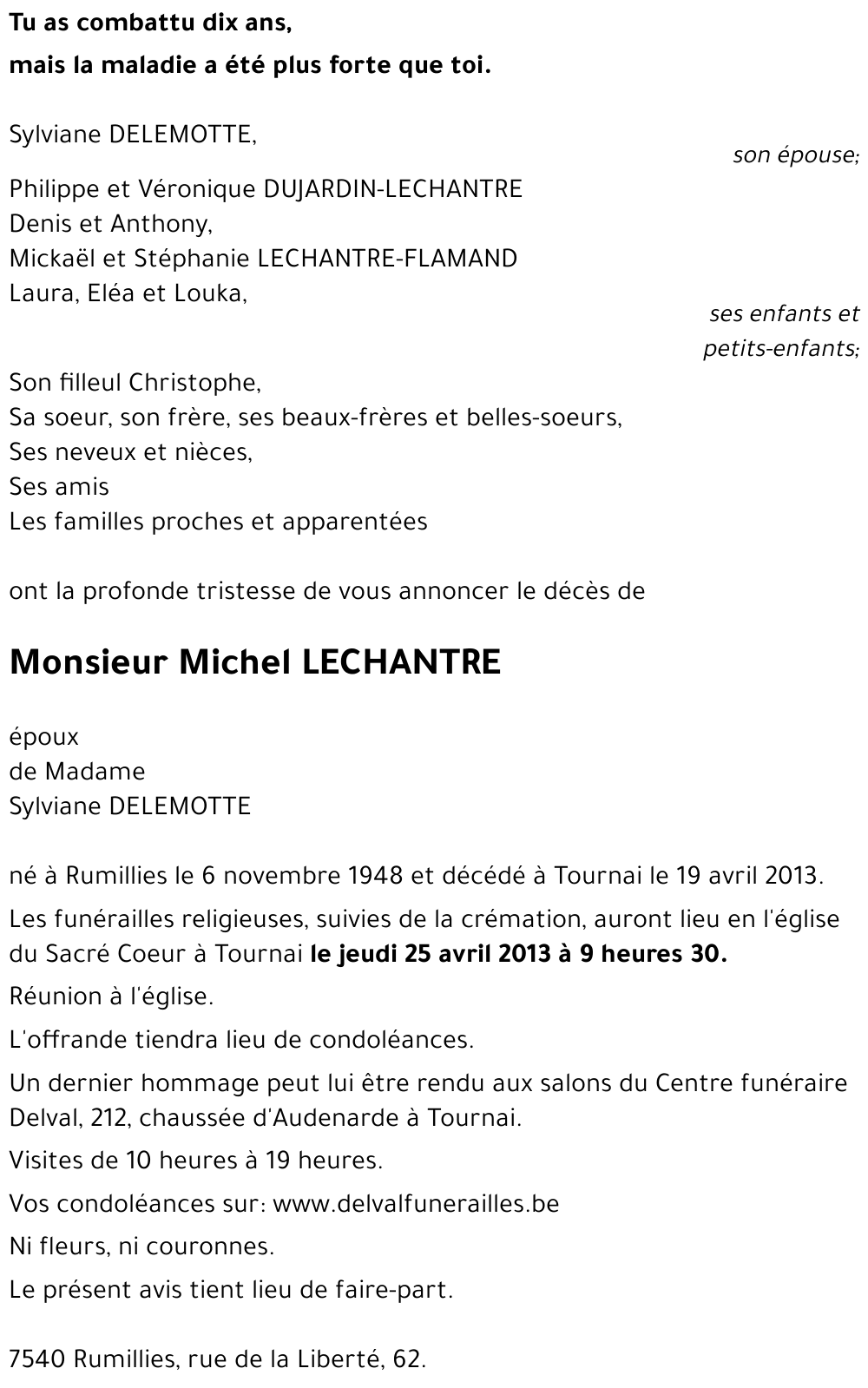 Michel LECHANTRE