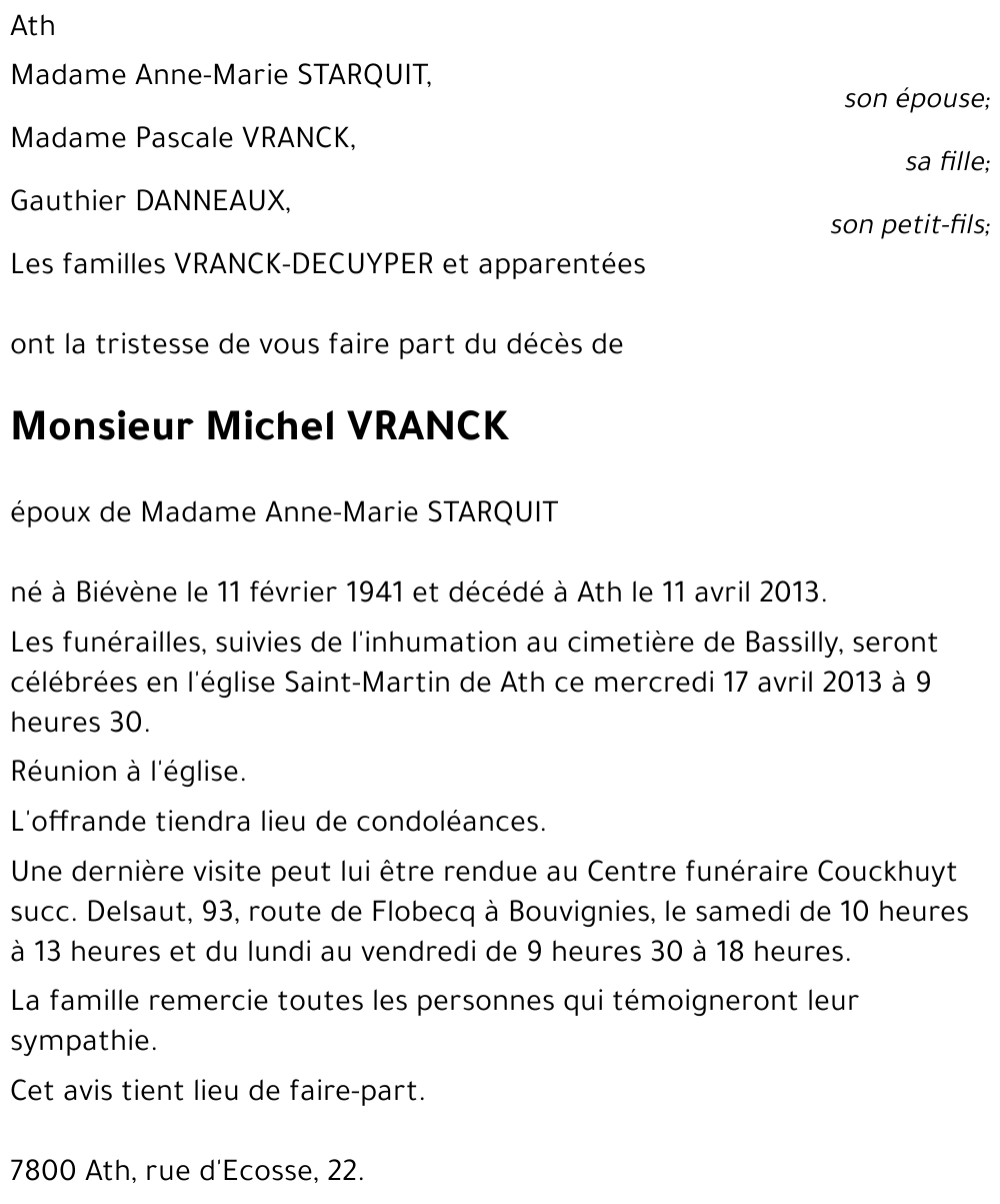 Michel VRANCK