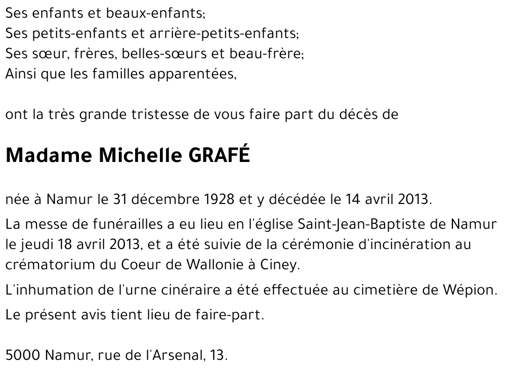 Michelle GRAFÉ