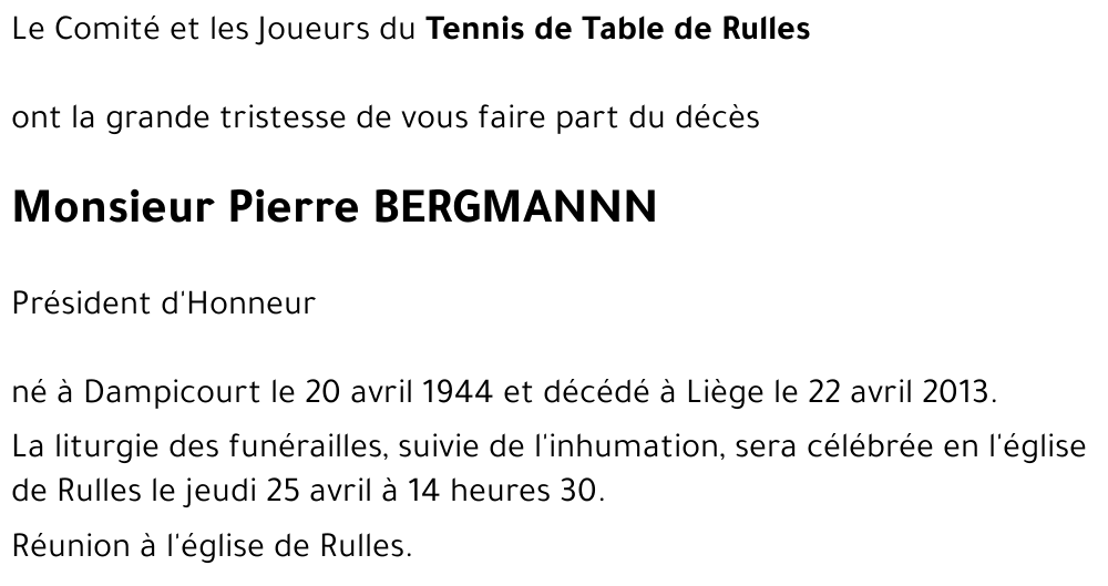 Pierre BERGMANN