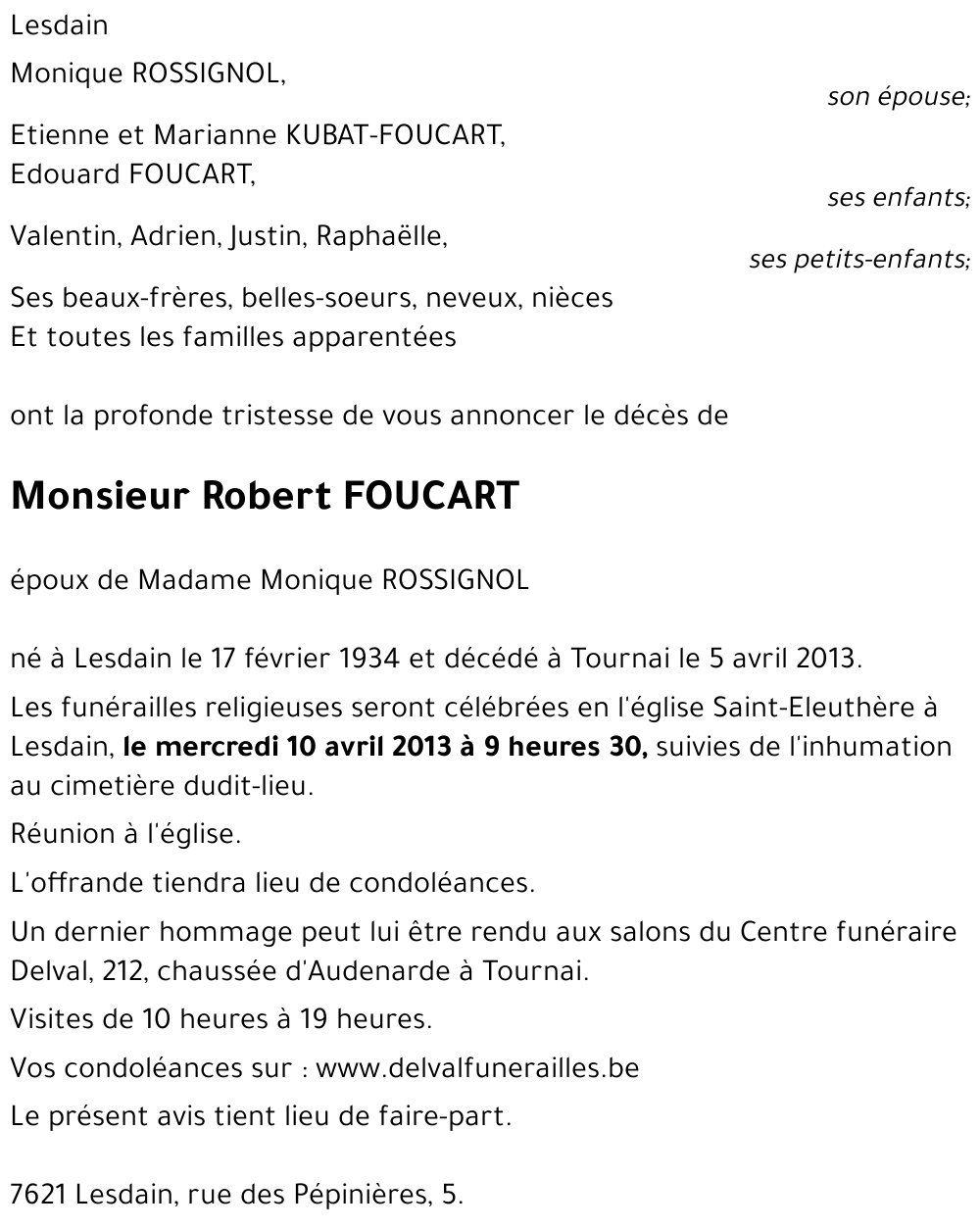 Robert FOUCART