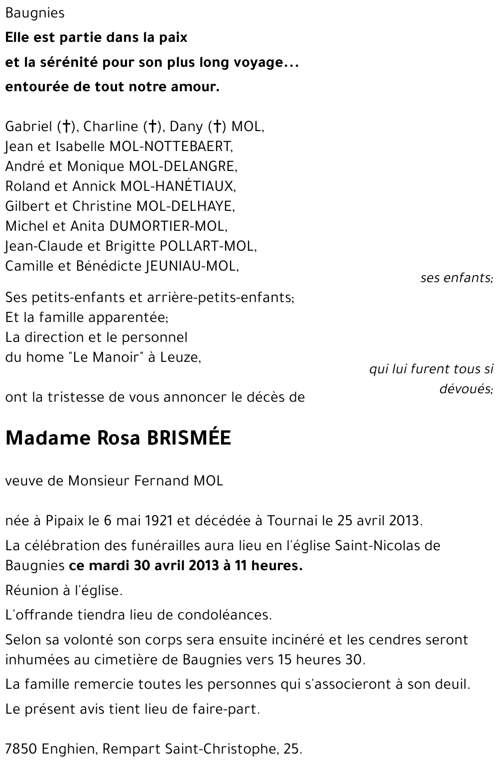 Rosa BRISMÉE