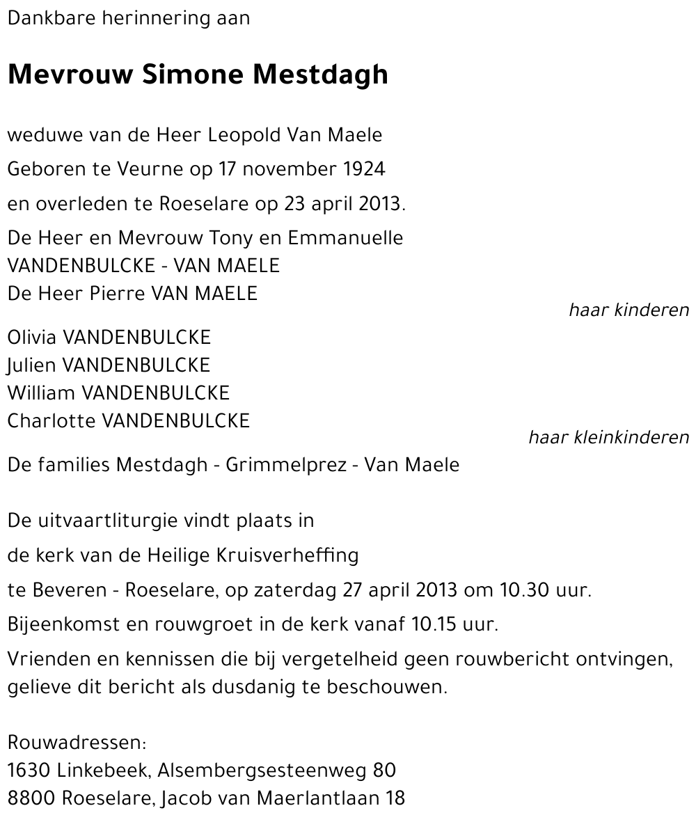 Simone Mestdagh