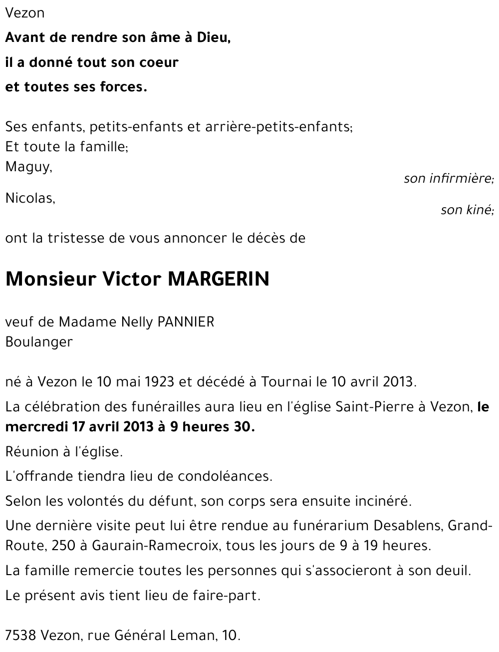 Victor MARGERIN