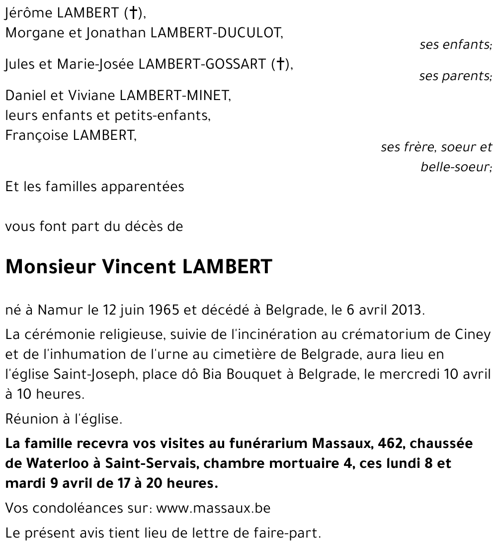 Vincent LAMBERT