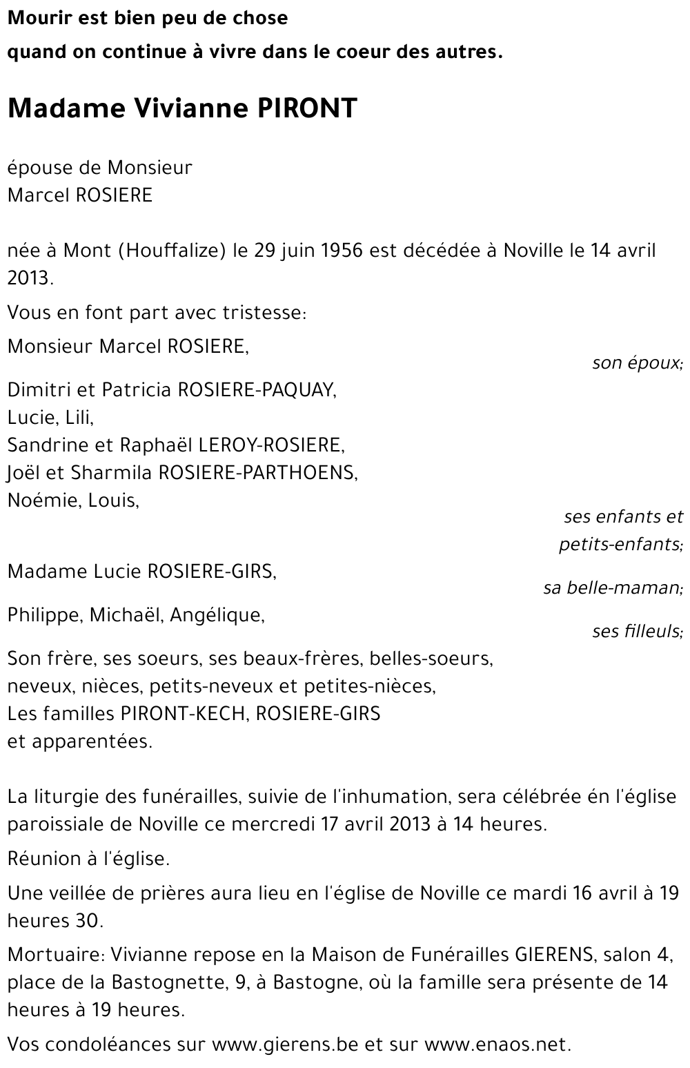 Vivianne PIRONT