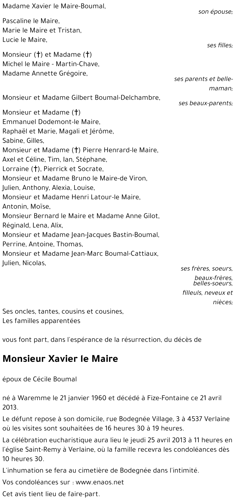 Xavier le Maire-Boumal