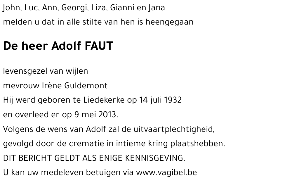Adolf FAUT