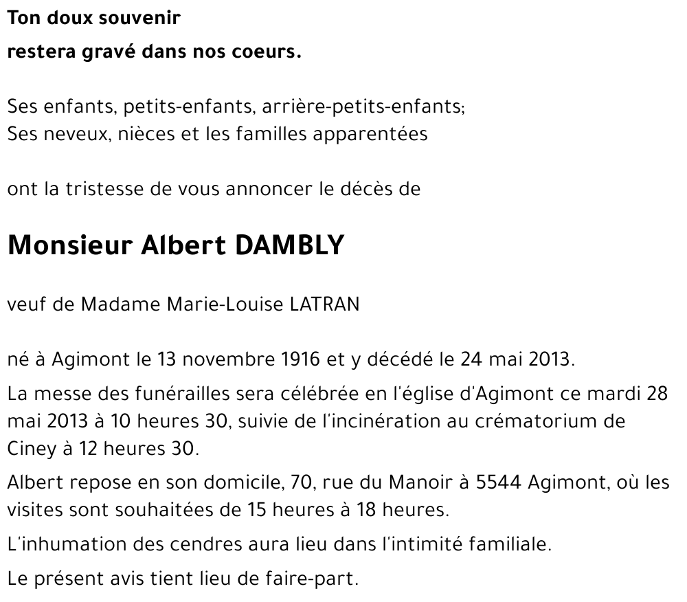 Albert DAMBLY