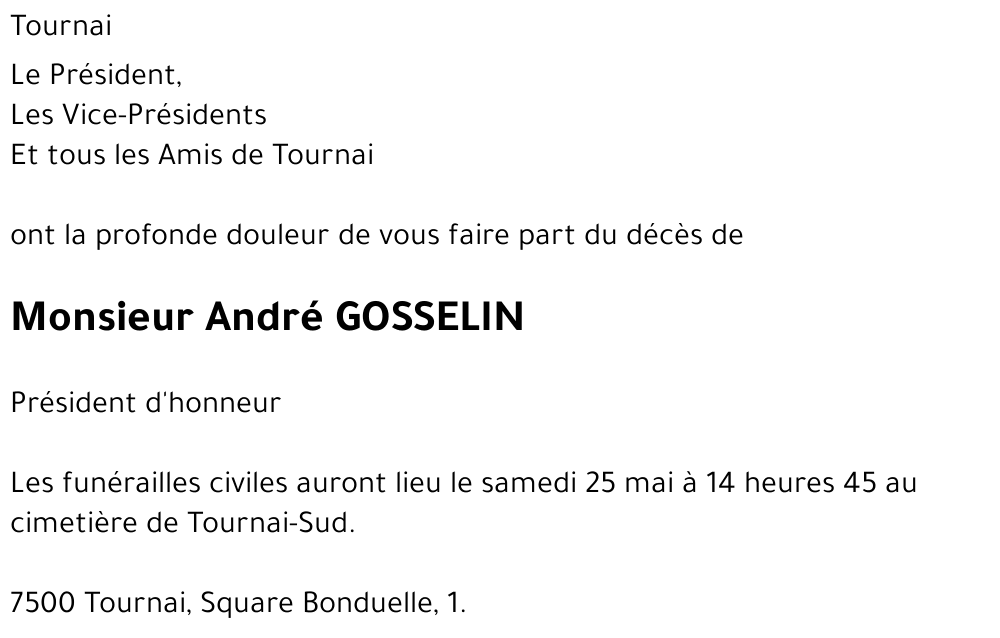 André GOSSELIN