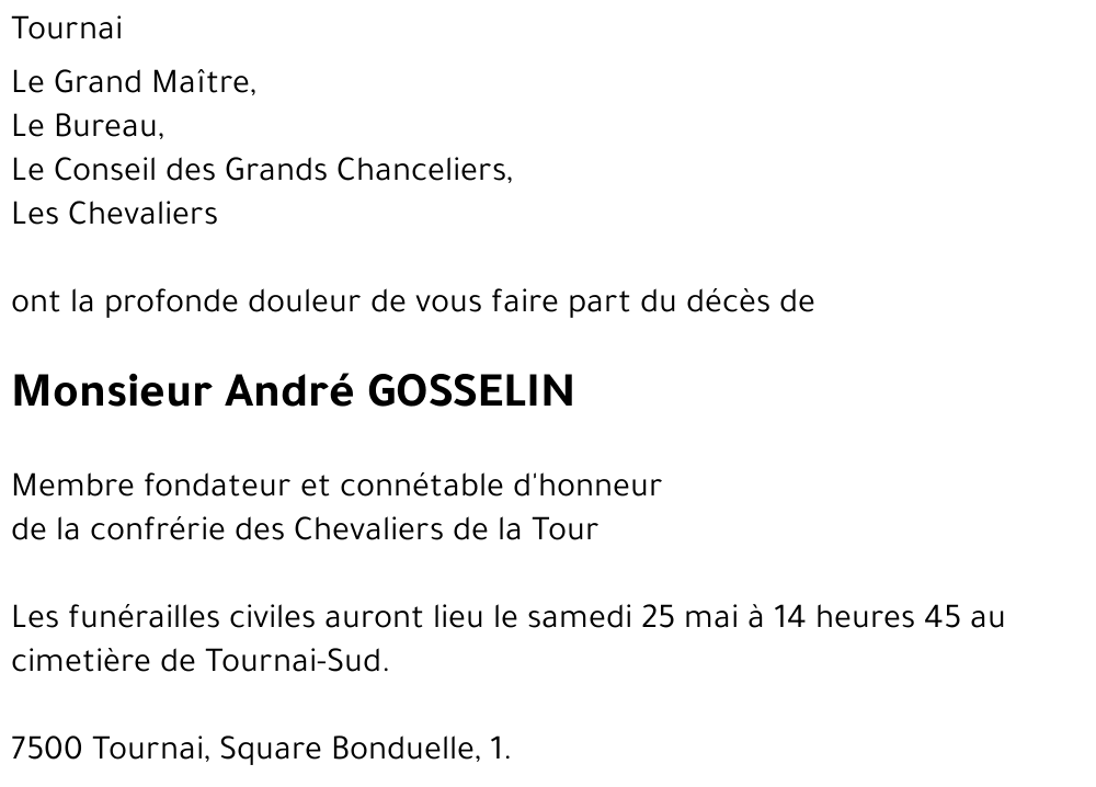 André GOSSELIN