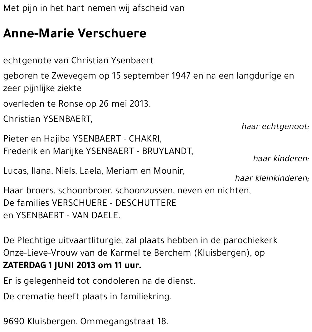 Anne-Marie Verschuere