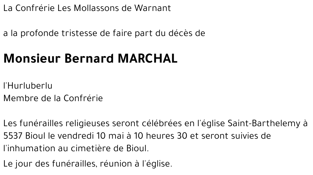 Bernard MARCHAL
