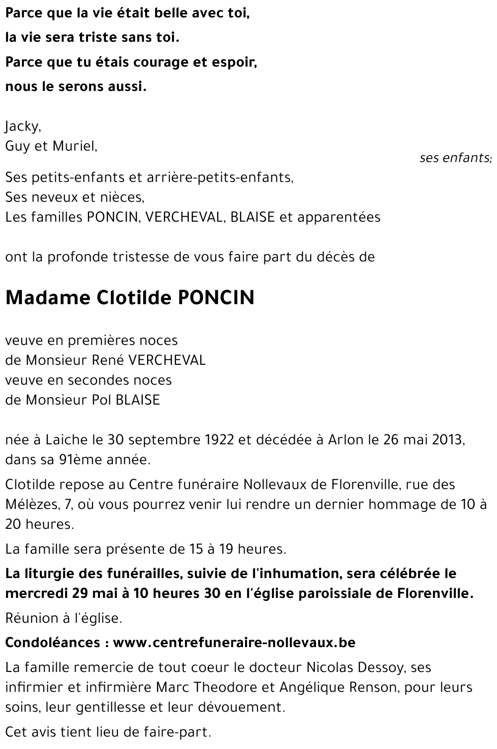 Clotilde PONCIN