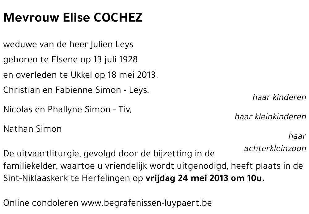 Elise COCHEZ