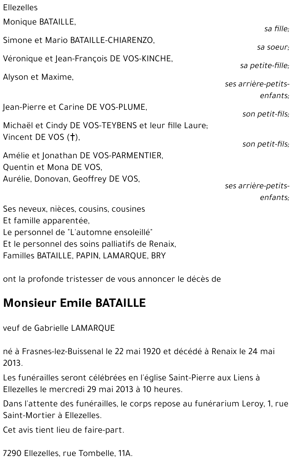 Emile BATAILLE