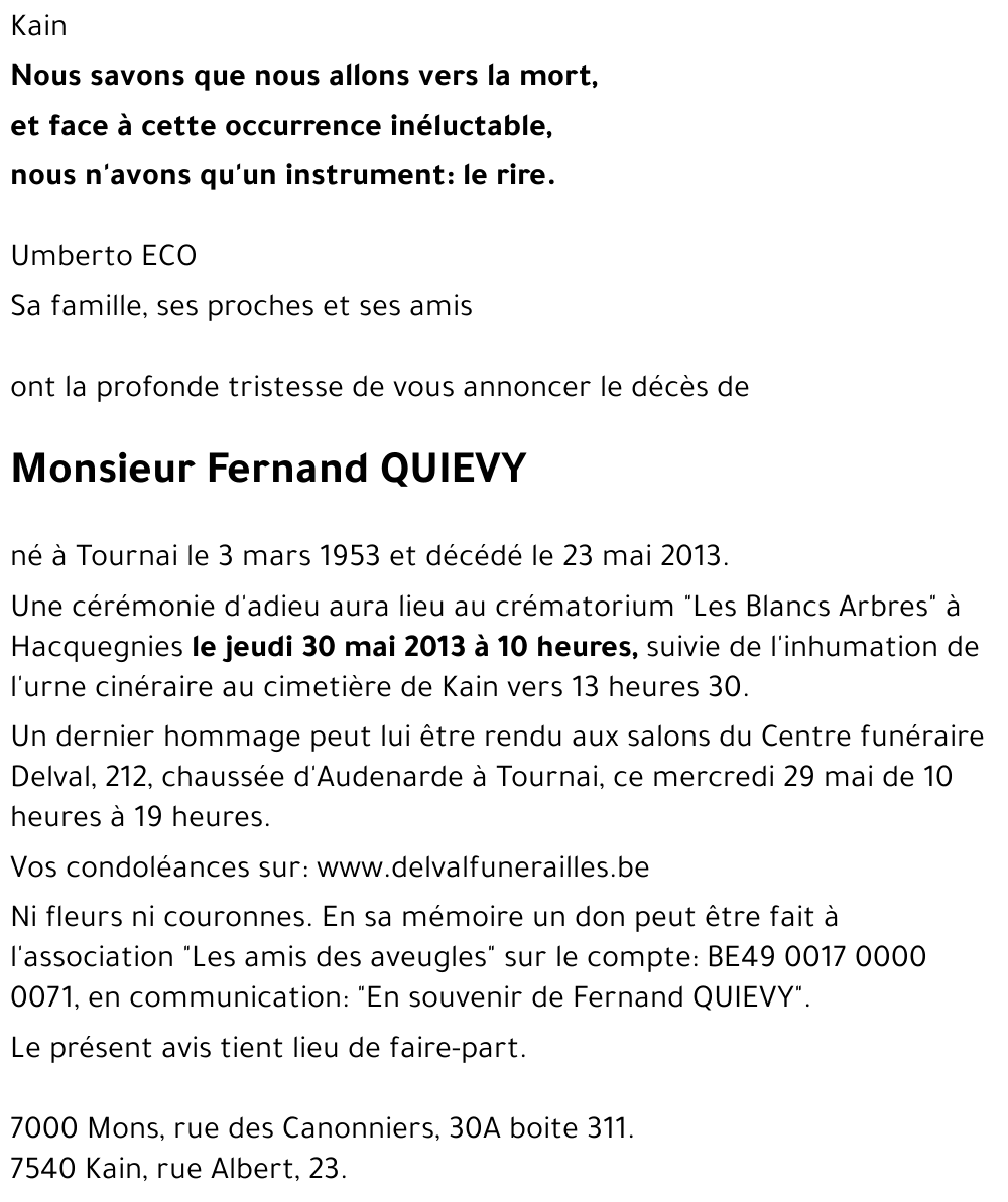Fernand QUIEVY