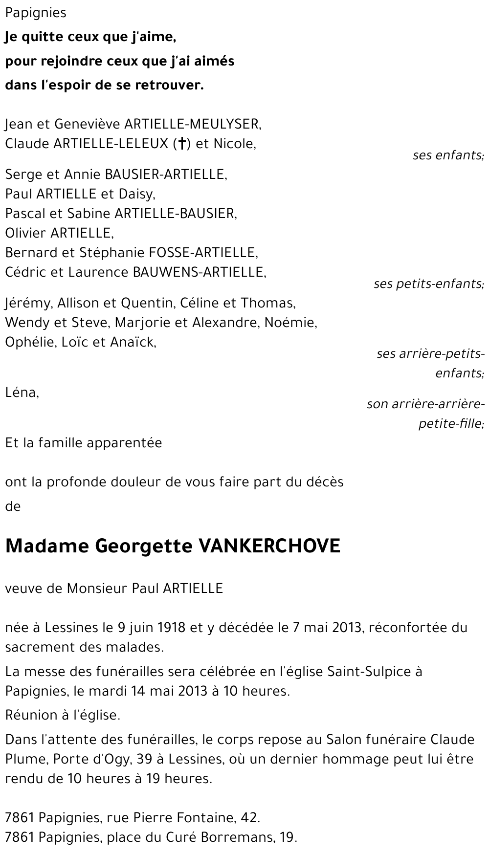 Georgette Vankerchove