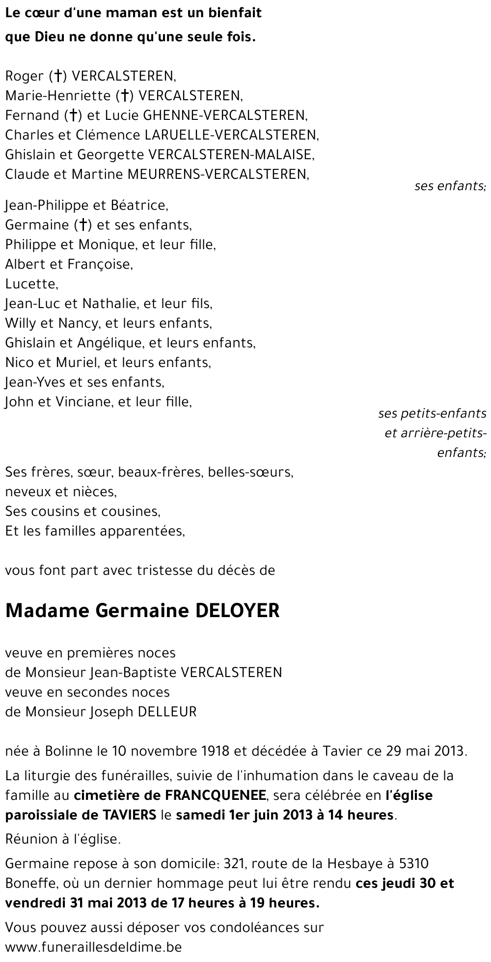 Germaine DELOYER