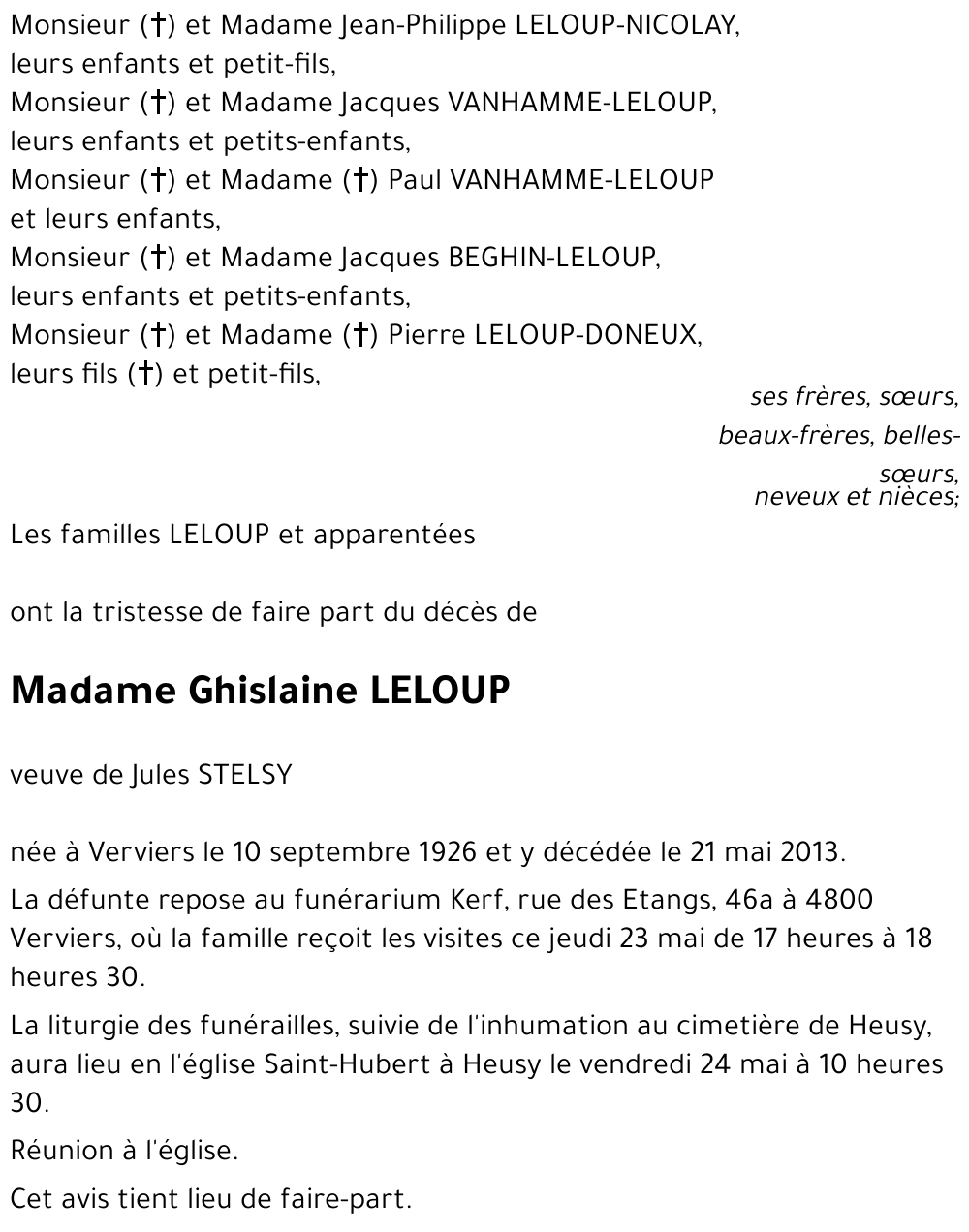 Ghislaine LELOUP