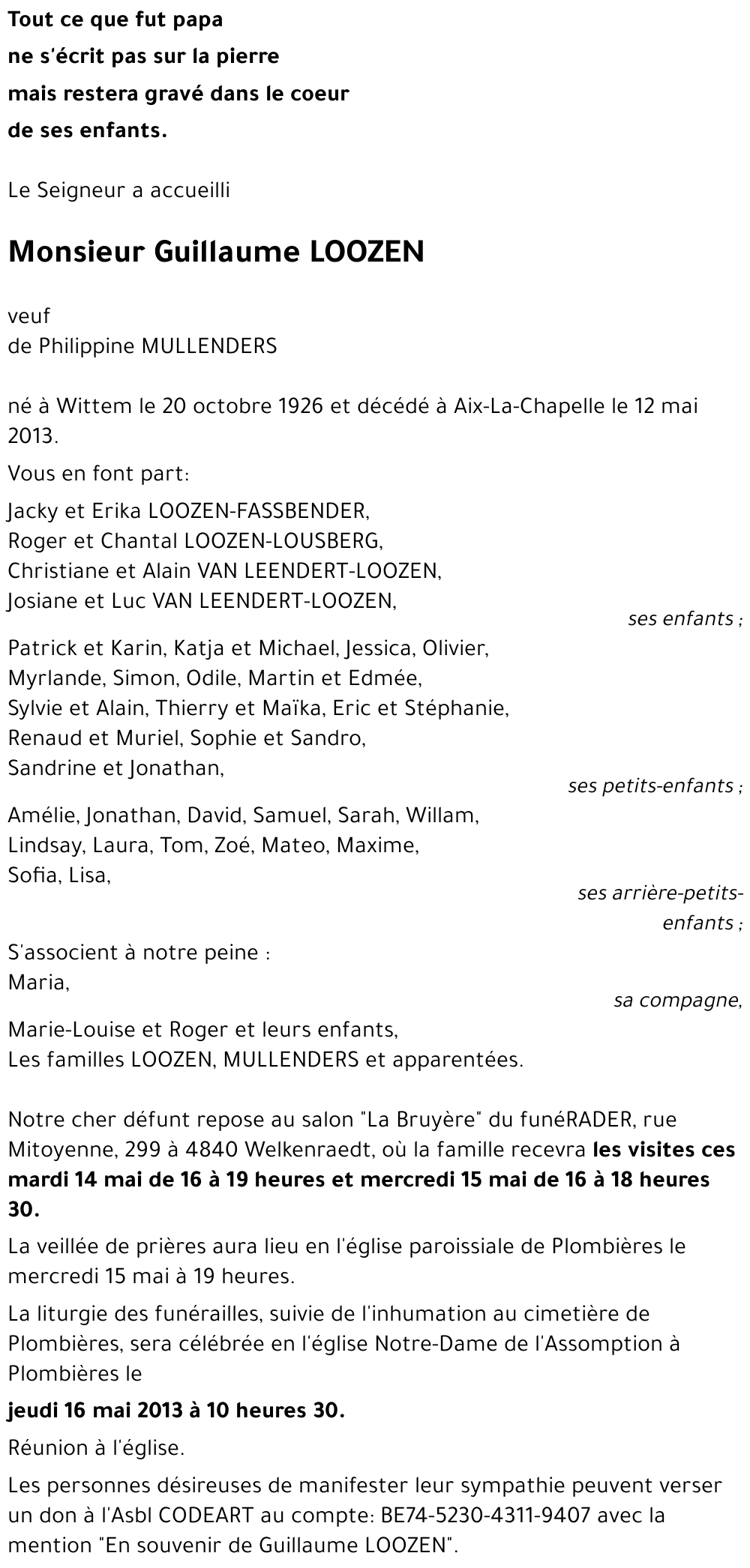 Guillaume LOOZEN