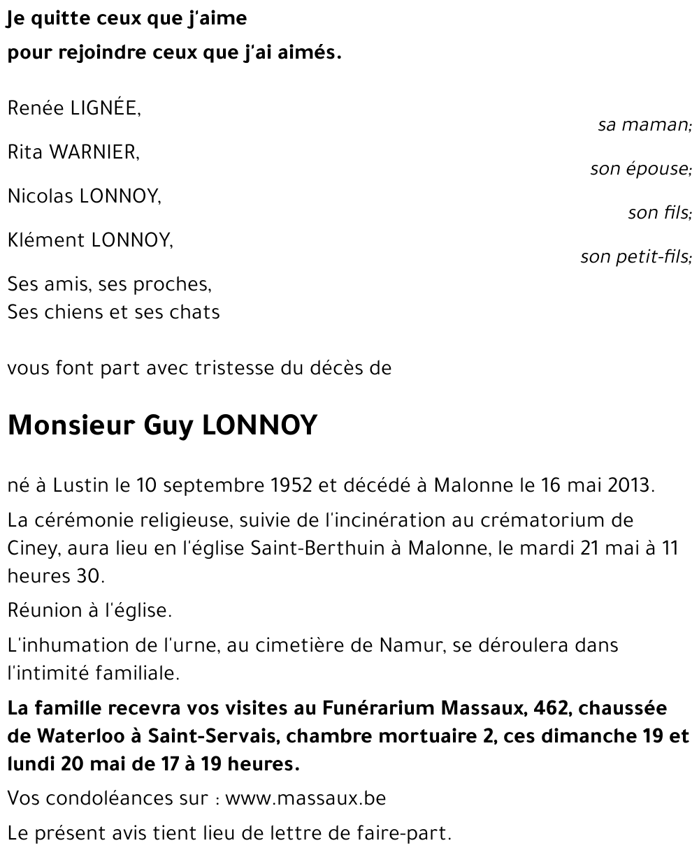 Guy LONNOY