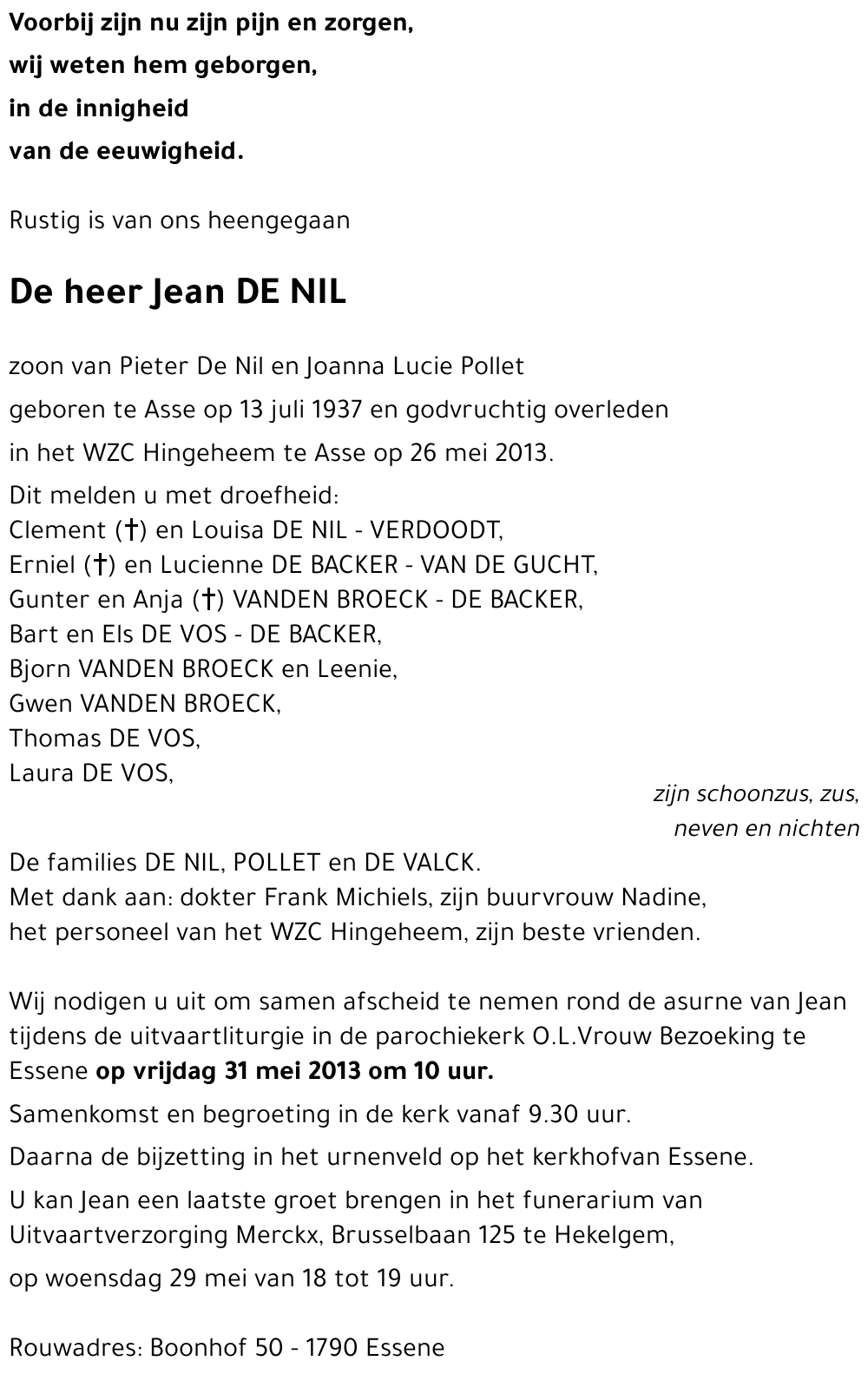 Jean DE NIL