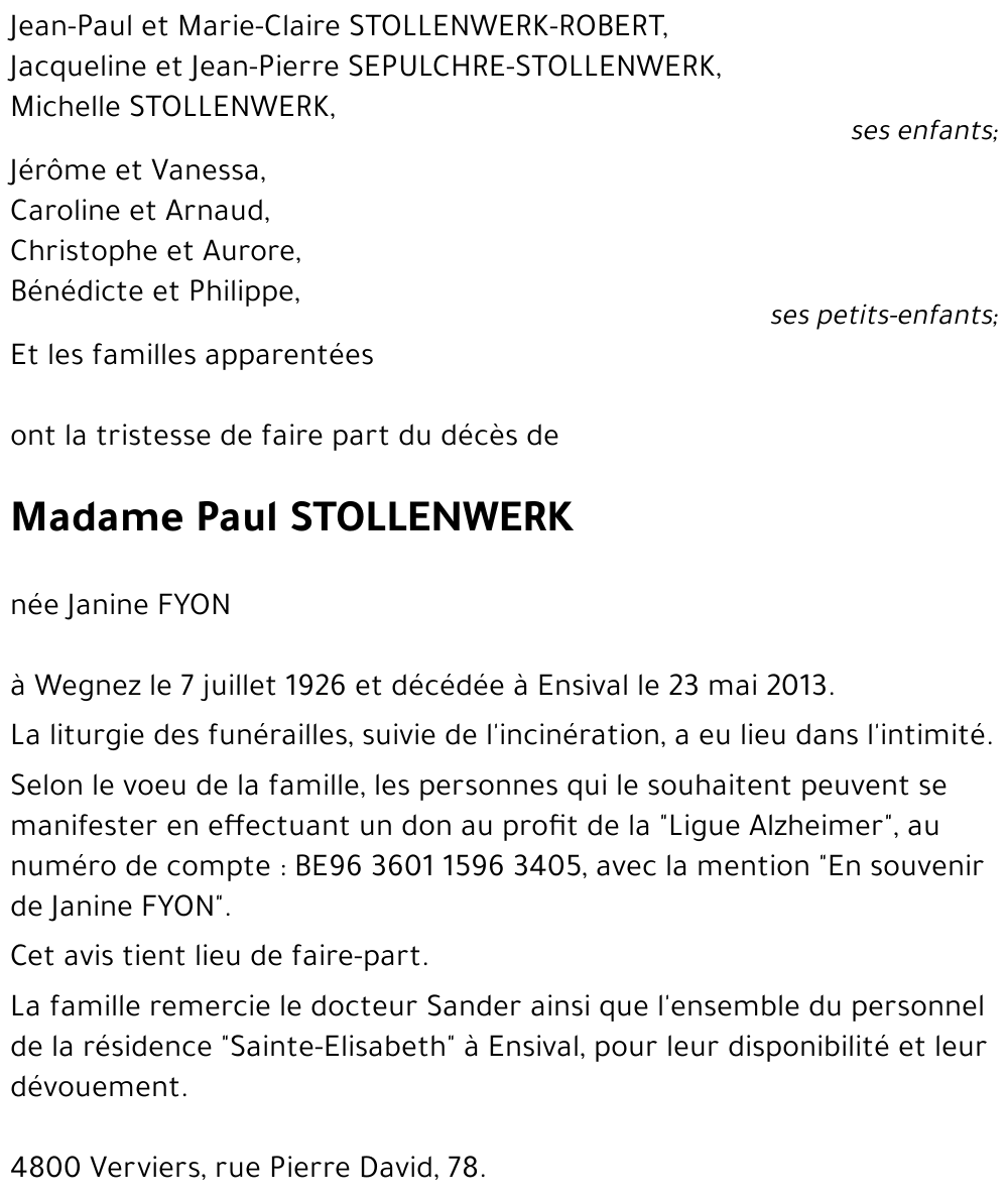 Jeanine FYON